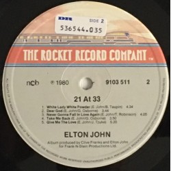 Elton John – 21 At 33